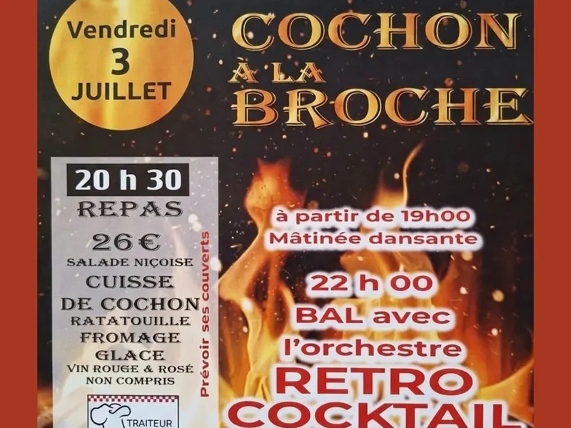 SAUVIAN - 3 juillet 2026 - Orchestre Rétro-Cocktail